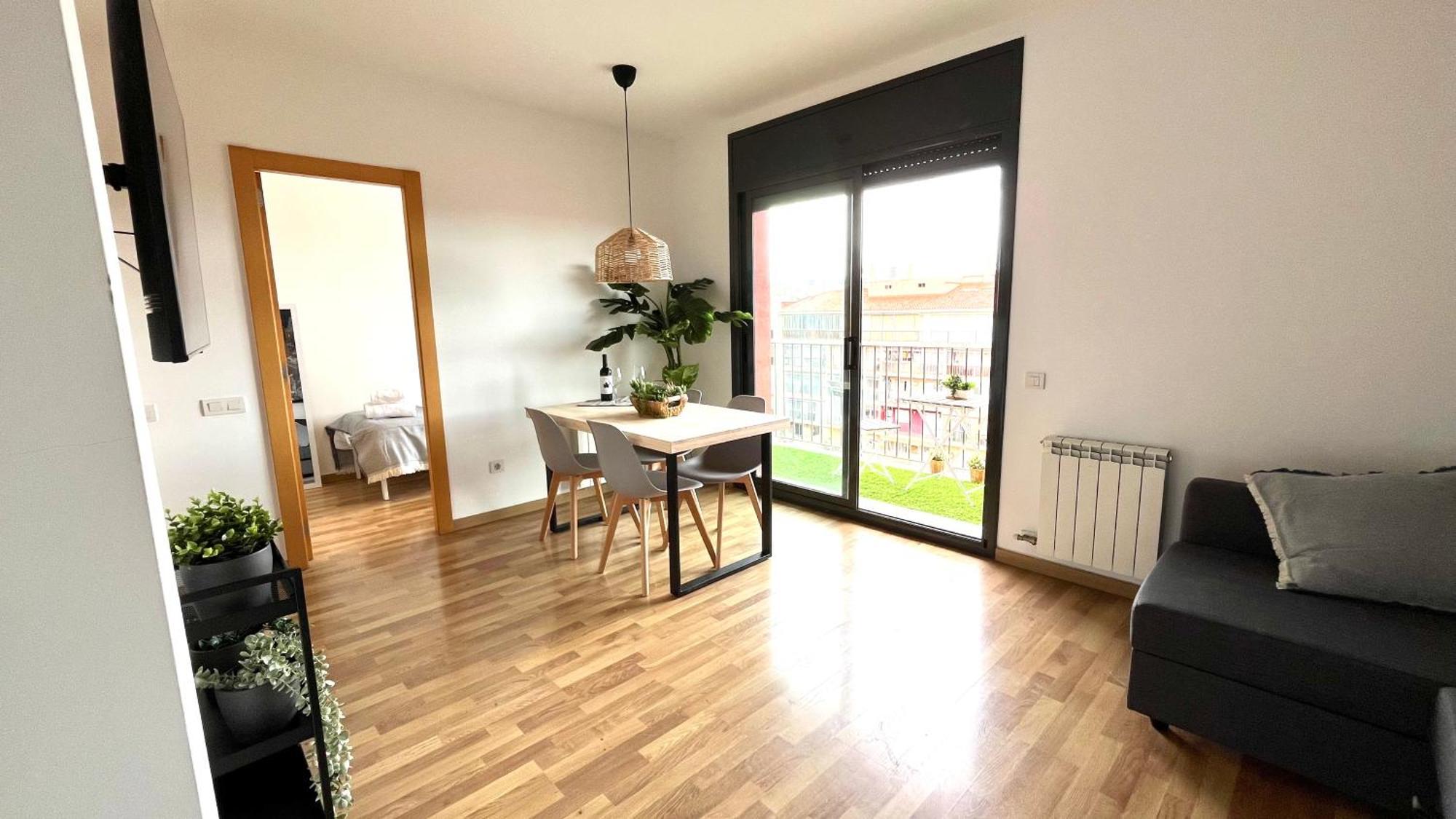 Apartamento Con Terraza By Prestigi Тераса Екстериор снимка